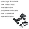 Car Body Chassis Frame Kit Carbon Fiber Replacement Aluminum Sturdy for 1:24 DIY Accs