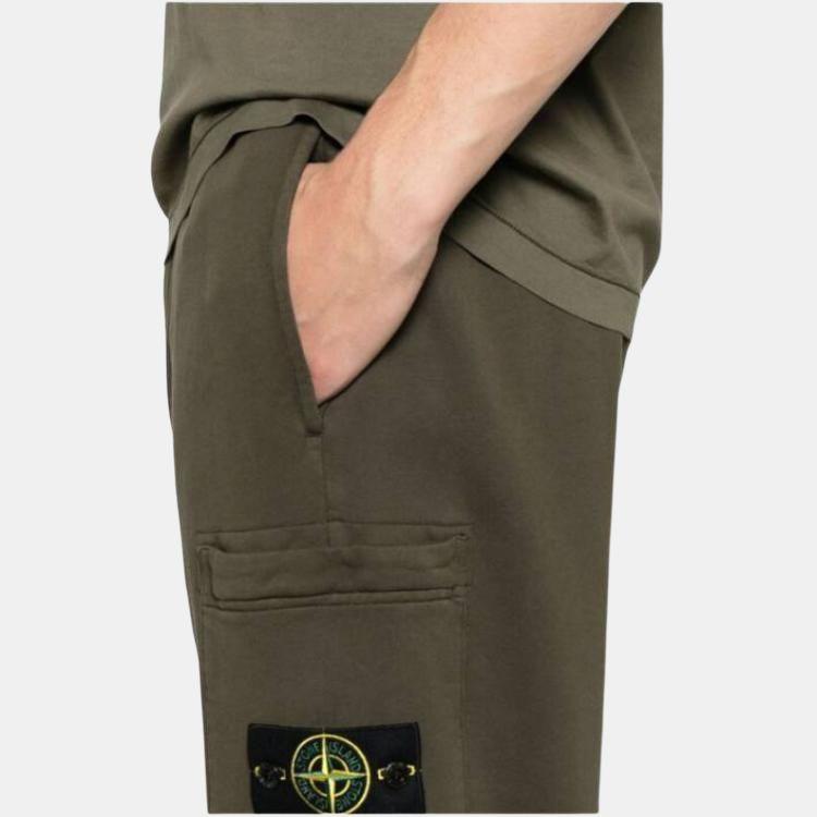 Stone Island SS25 Solid Color Mid Waist Side Pocket Knit Sweatpants Men Bottoms Green K1S156200644S0051-V0054