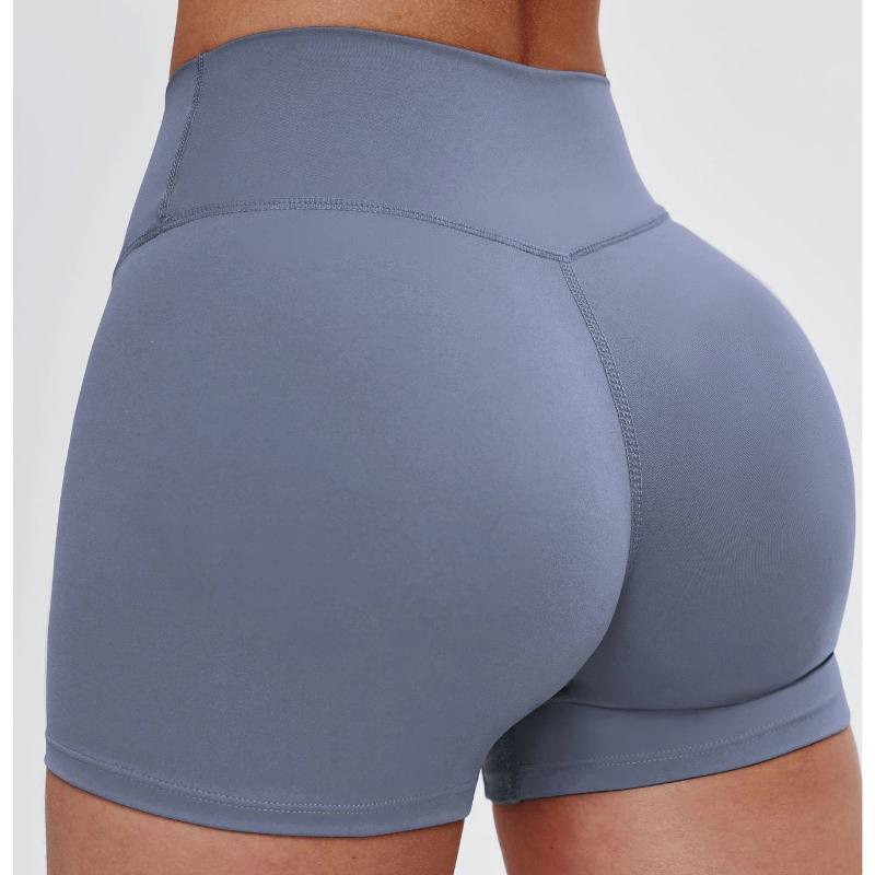 Summer Tight Yoga Shorts for Women High Waisted Belly Controlling Fitness Pants Butt Lifting Running Sports Shorts Female