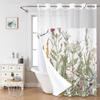 Handun Botanical Floral Double-Layer Polyester Shower Curtain