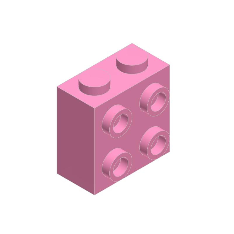 10PCS 22885 1x2x1 2/3 featuring Studs on 1 Side Block Moc Works With featuring Brick DO IT YOURSELF Children's Toy Assembly