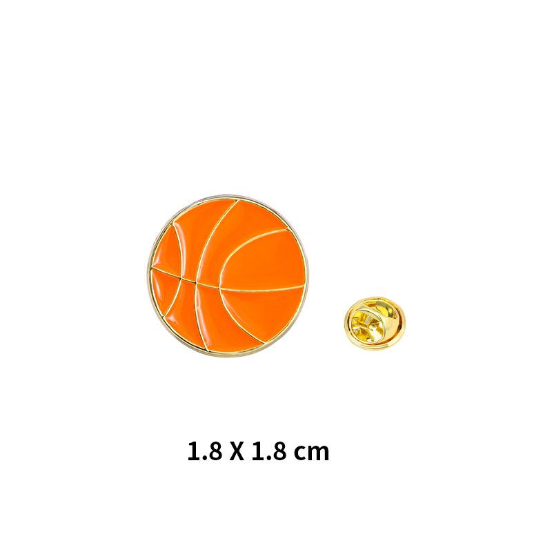 1 peça distintivo de metal para basquete, futebol, badminton, mochila de estudante, chapéu, casaco jeans, decoração faça você mesmo, alfinetes de lapela, broche de casal para meninos