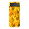 Phone Case For Samsung Galaxy Z Flip 3 4 5 Hard Folding Clear PC Bumper Beauty Flowers Leaves For Samsung Z Flip 6 Back Cover