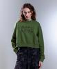 EPISODE UNTITLED Star Bridge Crop Sweatshirt Green