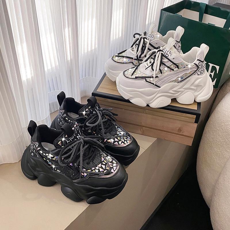 Fashion 2025 Women Casual Sneakers Comfortable Platform Wedges Trainers Trend Chunky Color Matching Buffalo Shoes Running Sport Shoes