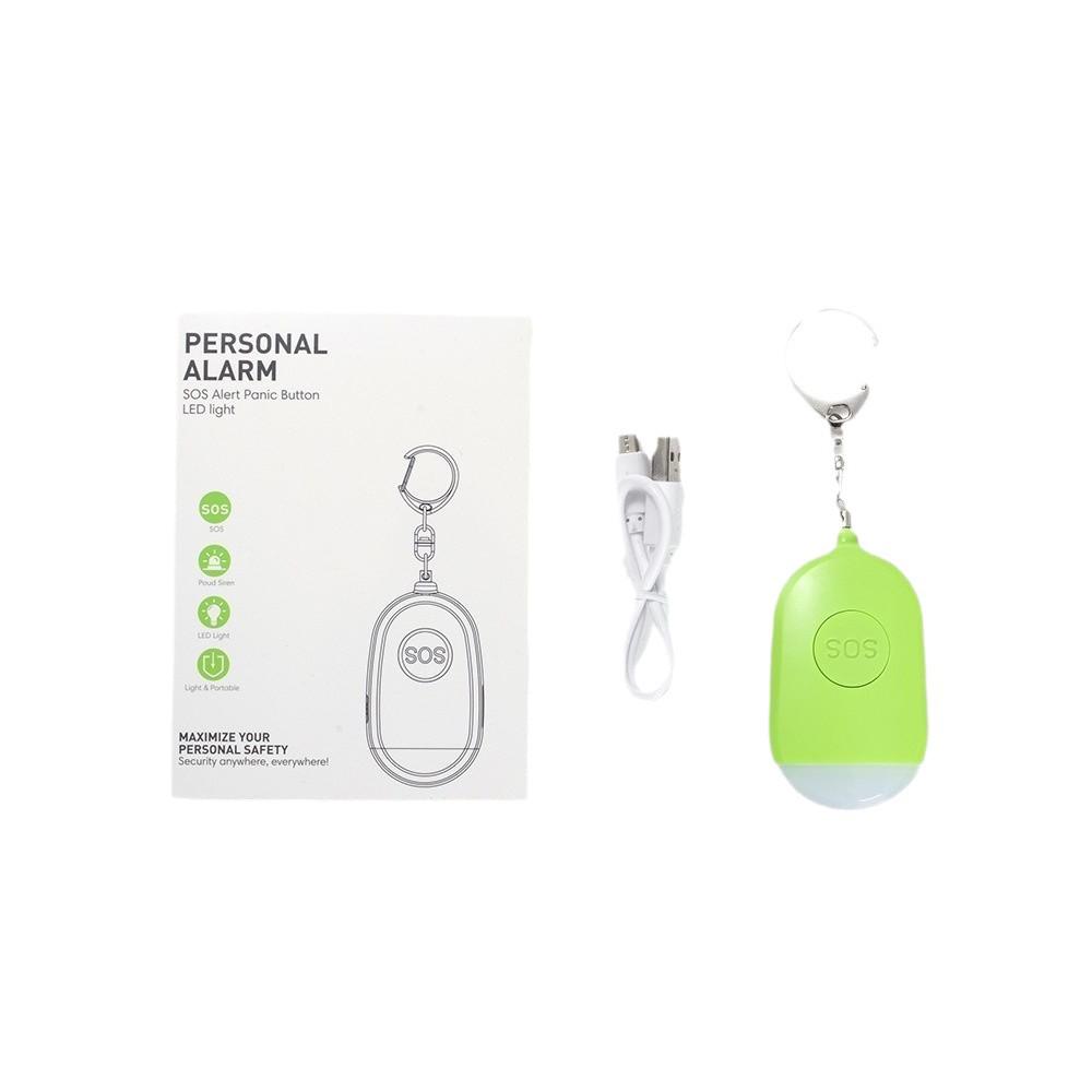 Portable Outdoor Self-Defense Alarm with LED Light for Women's Nighttime Safety