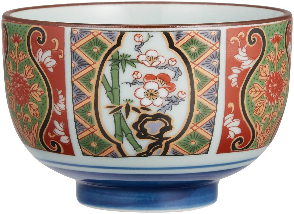 RAO3Z Ranchant Teacup with Tea Tea X Nishiki Arita Made In Japan Tray, Multi-Purpose, Tray 12.2 1.6 Cm, Ko-Imari, Ware,