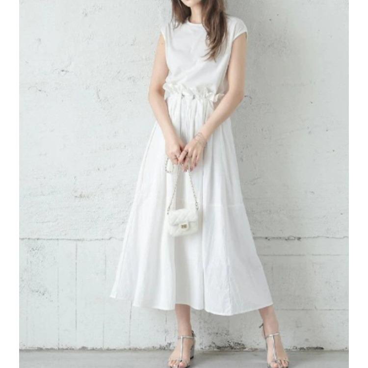 

Women Summer High Waist Loose Patchwork Bud Dress Japanese Style Flowy Comfortable Dress Lightweight High Recognition Elegant Flattering Chic Dress 2XL