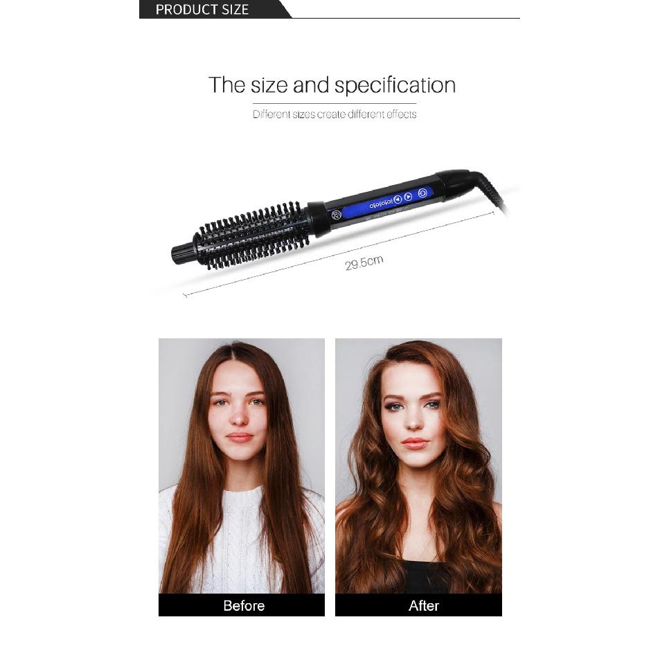 Multifunctional Hair Straightening Brush Ceramic Heated Curler Electric Hot Comb Hair Care Negative Ion Straightener Styling