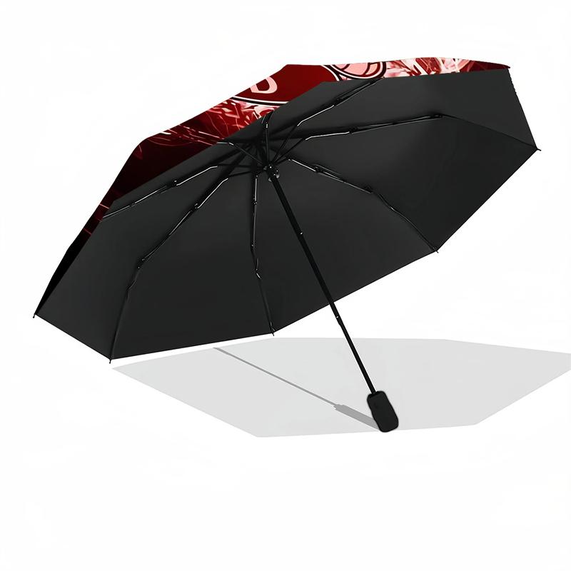 1pc Sturdy 8-Bone Auto Umbrella, Manchester United Manchester City Umbrella, Digital Printed, Foldable Umbrella for On-the-Go Outdoor Use