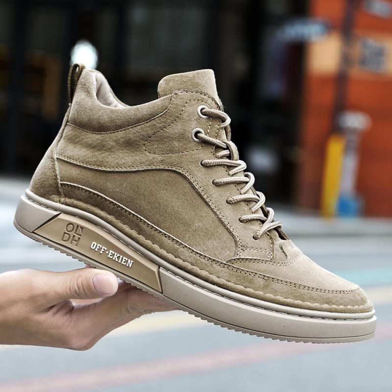 British Style Genuine Leather Men Shoes Trend Comfortable Casual Shoes Moccasins Men Flats Shoes