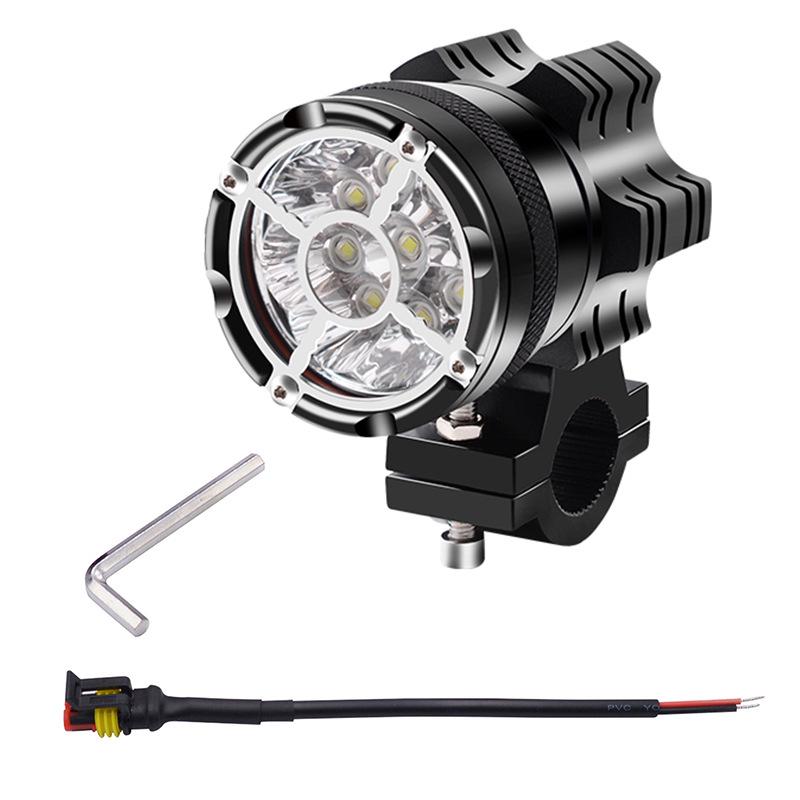 

Универсальная фара для мотоцикла LED 9 Chips Мотоциклетные прожекторы 90 Вт 16000 лм Водонепроницаемая противотуманная лампа Противотуманные фары Вспомогательная фара для вождения