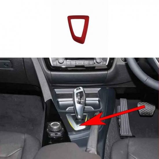 Inner Central Console For BMW 3 4 Series GT Red Gear Shift Strip Cover 2013-2018