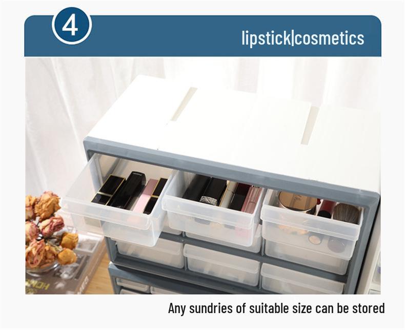 Combinable Drawer-Style Compartment Box for Screws, Parts, Building Blocks, and Electronics