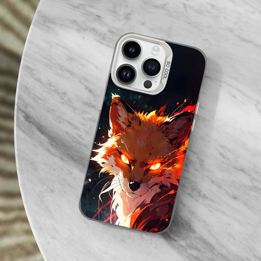 

Крутая Художественная Картина Лиса Чехол для Телефона Для iPhone 13,15,14,16,12,11,Mini,MAXXS,Pro,SE, Белый Матовый Ударопрочный Чехол iPhone15pro
