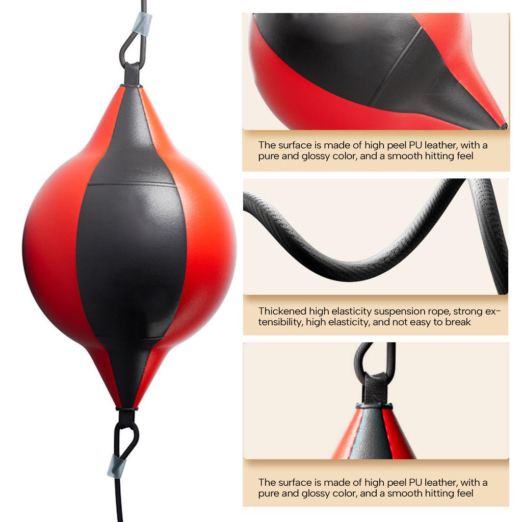 PU Leather Boxing Ball Wrecking Balls Heavy Hanging Swivel Workout Speedball Speed Balls Boxing Sport Round Punch Bags