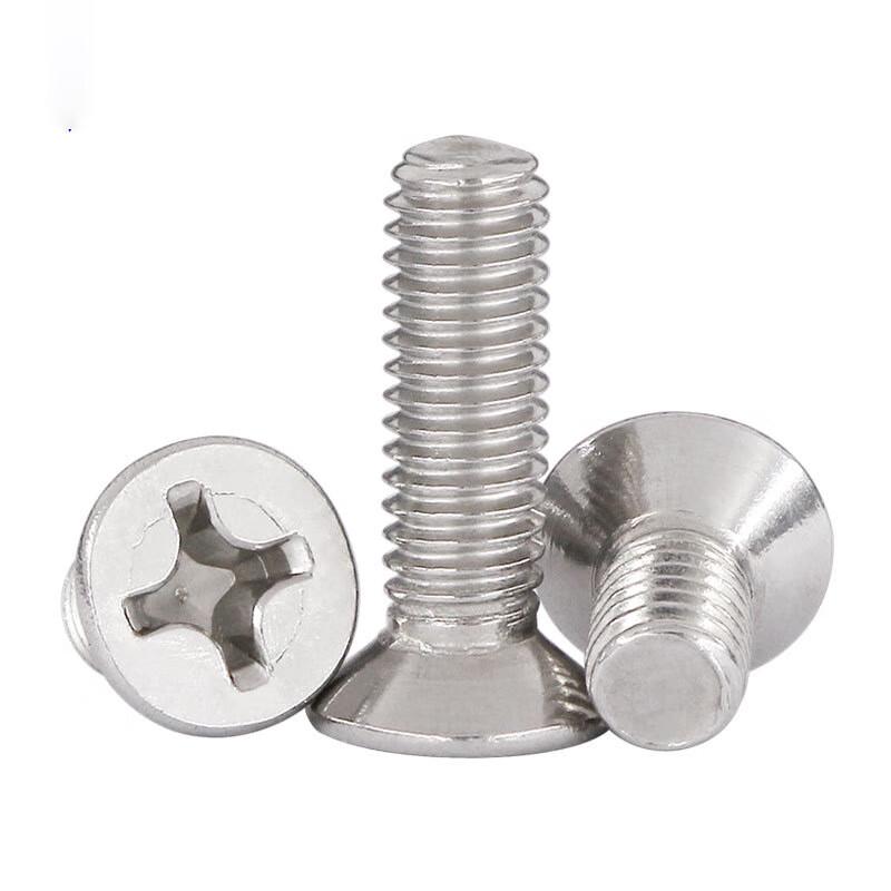 304 Stainless Steel Cross Recessed Flat Head Machine Screws