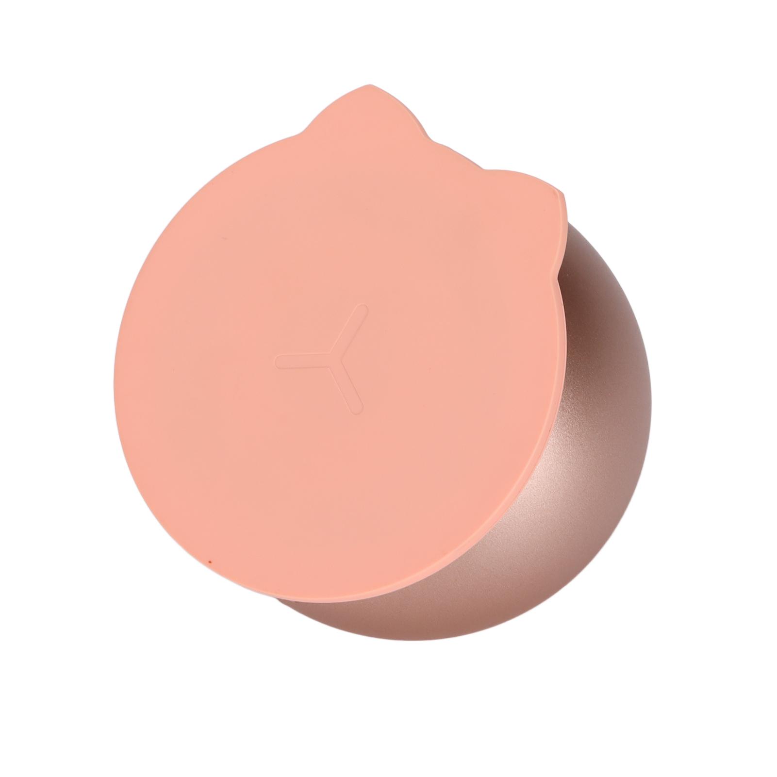 

15 Вт магнитная беспроводная зарядная подставка-док-станция совместимая с MagSafe для iPhone 12 серииSilver розовый