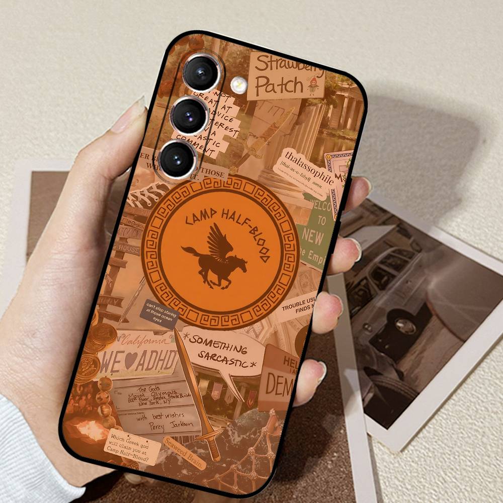 Percy Jackson Phone Case Black Ultra-thin Shockproof Case For Samsung S24/S25/S22/S30/Note20/Lite/Ultra/5G/Plus/FE