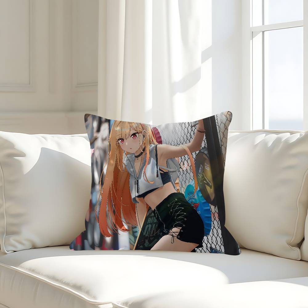 Cute K-Kitagawa Pillow Case Removable Washable Cushion Cover – All-Season Soft Linen