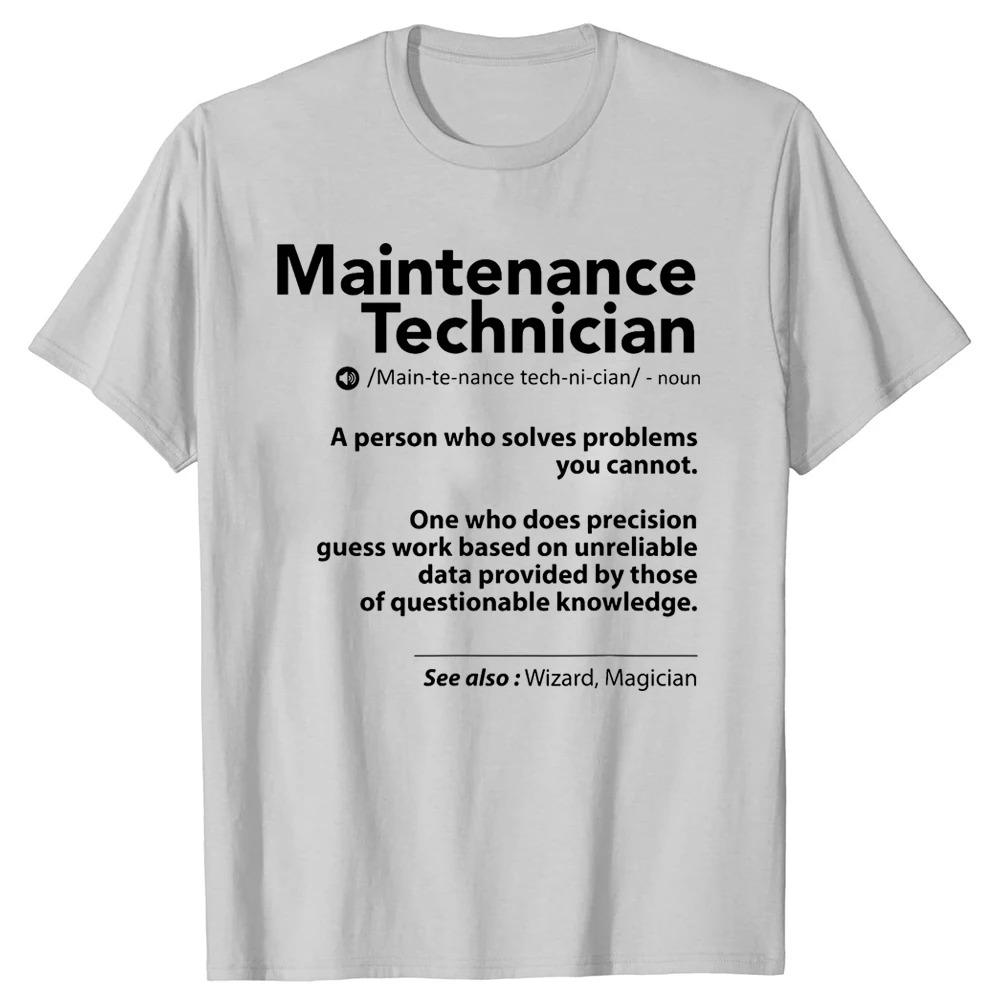 Lustige Hausmeister Geschenke T-Shirt Mechaniker Herren T-Shirts Harajuku Baumwoll Tops T-Shirt Slim Fit EU Größe Kurzarm Kleidung