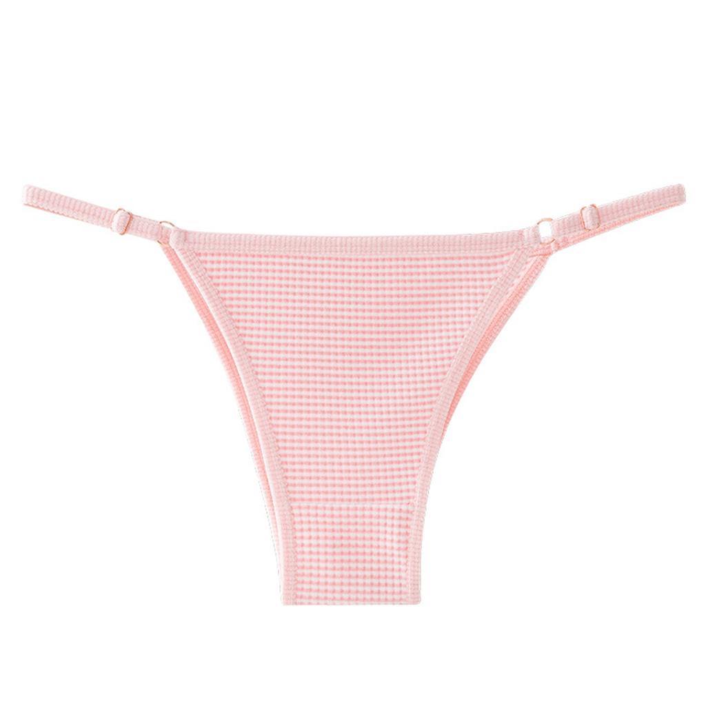 Women Mesh Sheer Panties Adjustable Strap Low Waist Breathable Seamless Underwear Lingerie Briefs