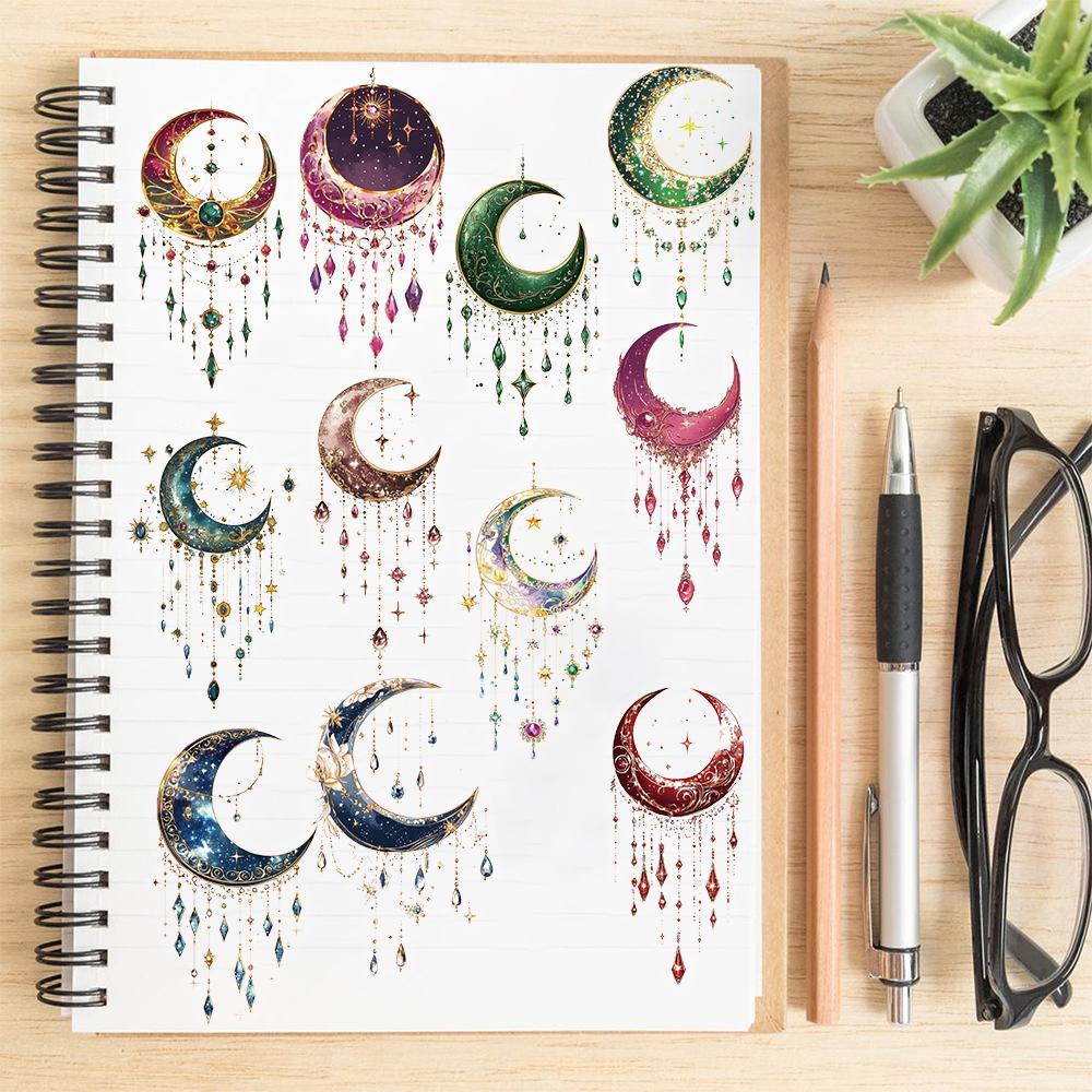 50PCS Dreamy Galaxy Stickers Notebook Aesthetic Waterproof Cafe Laptop Wall Art Laptop Luggage Skateboard Phone Sticker