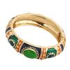 Elegante Bracciale Aperto a Contrasto di Colore per Donne Stilose