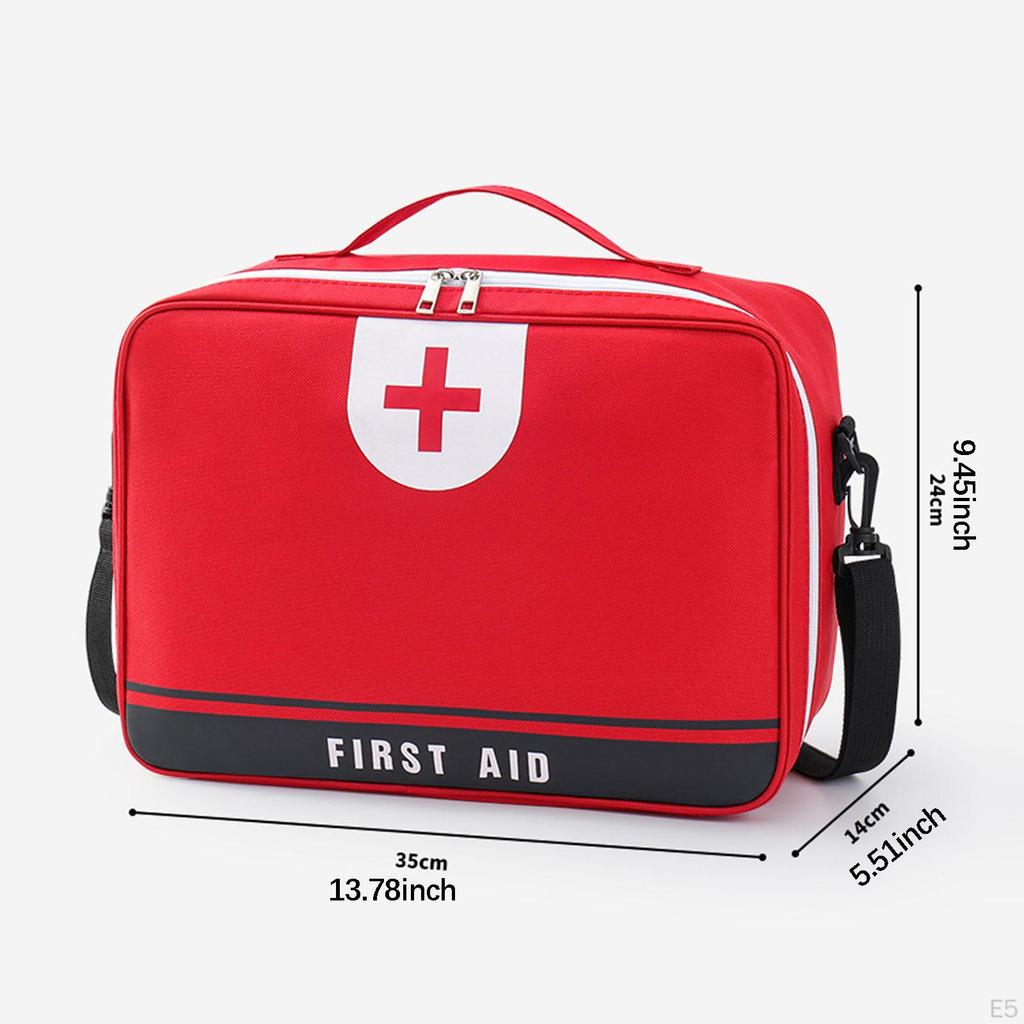 First Aid Bag Emergency Set Organizer Versatile Storage for Camping Office Hiking