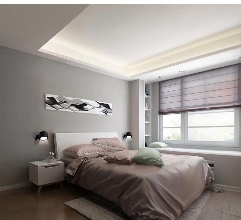 360° Rotating RGB Magnetic Wall Light with Motion Sensor & Remote