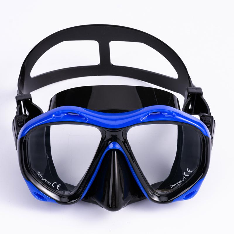 

Unisex Durable Anti-Fog Freediving Mask with Tempered Glass королевский синий