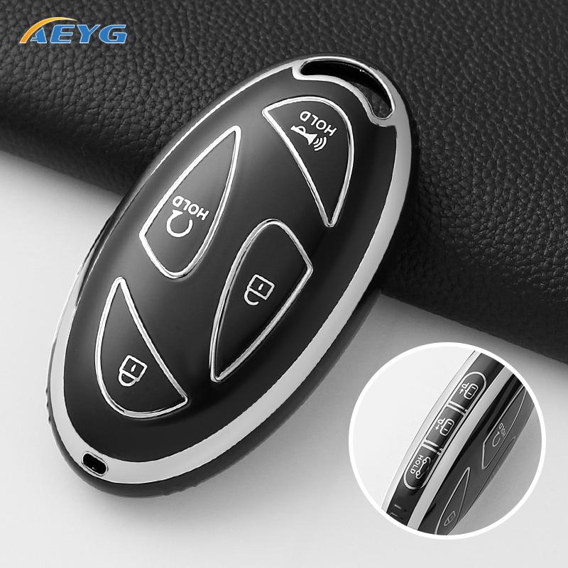 Tpu 5 7 Buttons Auto Key Fob Cover Case Housing Fit For Xiandai Hyundai Ioniq 6 New Grand Prix Gn7 Kona Protector Remote Bag Auto Accessories
