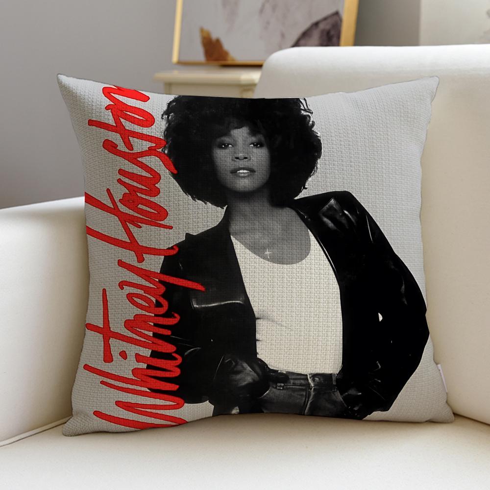Powerful WWhitney HoustonS Cushion Cover Pcs Linen Throw Pillow Covers X X Modern Home Decor
