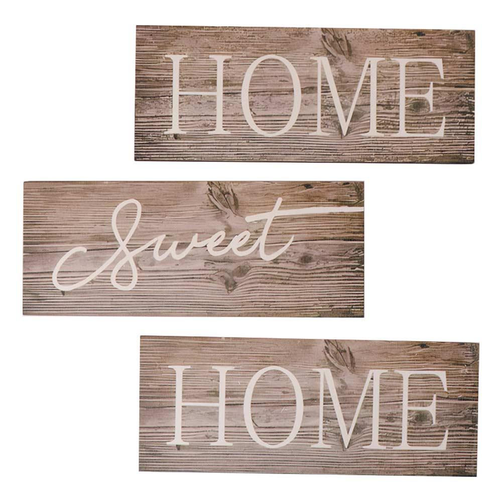 Rustic Style Wooden Wall Ornament Personalized English Letter Hanging Board  Living Room