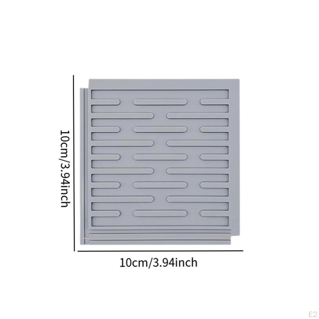 6x Silicone Dish Drying Mats Cutting Board Anti Slip Pads Multifunctional Insulation