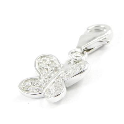 [G2810] - Silver 'Butterfly' Charm Pendant