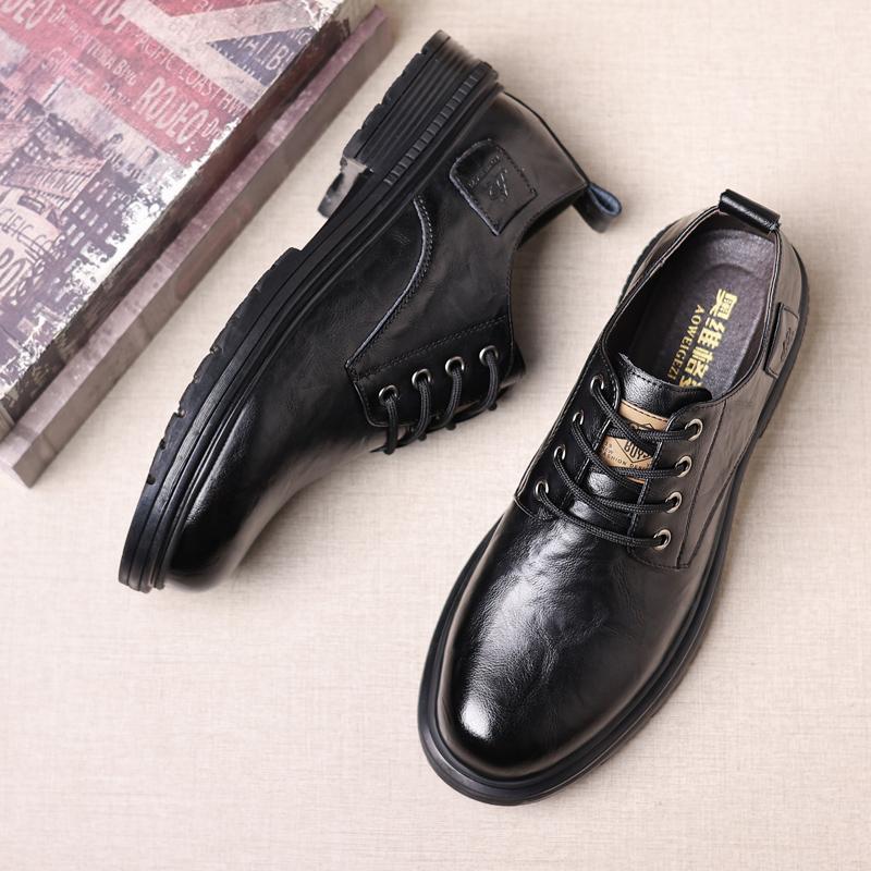 Sneakers Herren Business-Schuhe Retro Männlich Leder Business Männlich Barocke Schuhe Freizeit Outdoor Herren Oxford Schuhwerk