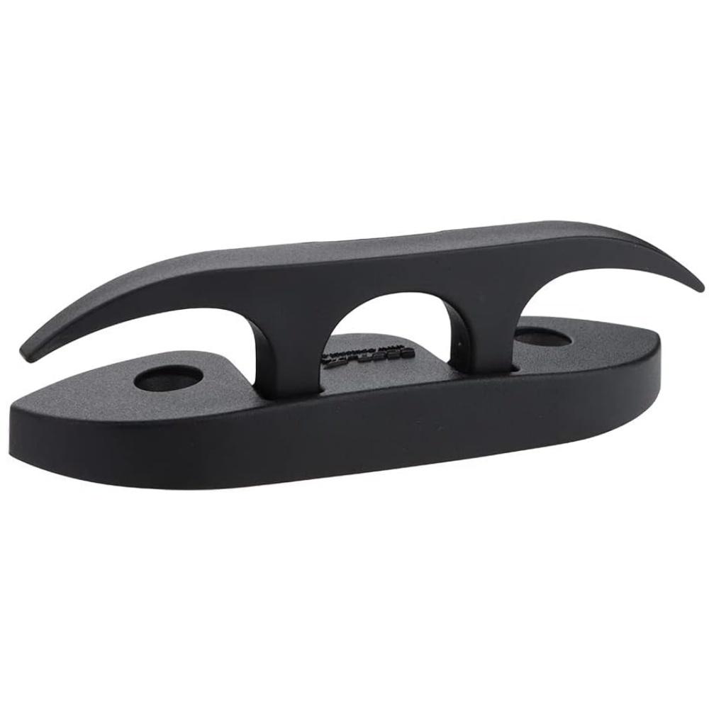 4 szt. 4,72" składane knagi, składane knagi dokujące z długimi i krótkimi śrubami. Nylon klasy morskiej, czarny, 2 otwory