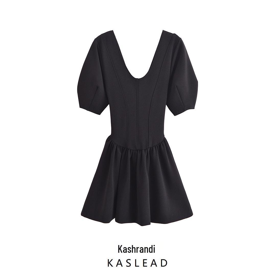 

Spring 2025 Slim Fit European & American Style Women s Dress with Round Neck M