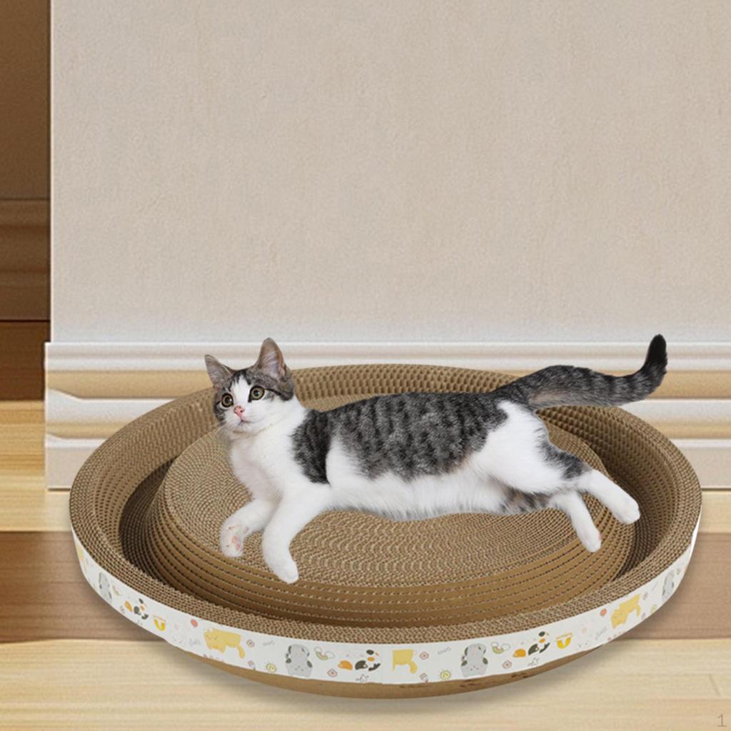 Cardboard Cat Scratcher Bed for Feline Claw Care
