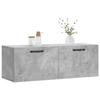 VidaXL Wall Cabinet Concrete Grey 100x36.5x35 Cm Engineered Wood 830128