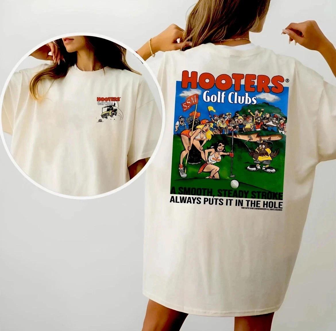 Hooters Vintage 90’s Inspired Golf Club T-Shirt 3XL