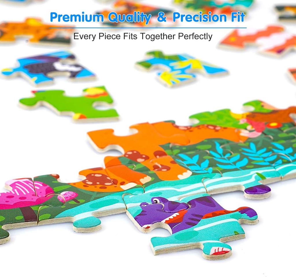 Puzzle Fil Çocuklar, Yapboz 200 Parça Hayvan Bulmacası Oyuncak 3 4 5 6 7 8 9 Yaşındaki Yürümeye Başlayan Çocuklar Erkekler Kızlar için Çocuk Bulmacası Hediyesi