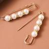 Leak Proof Metal Brooch Imitation Pearl Waist Buckle Creative Dress Brooch  Waist Tightening
