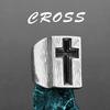 Retro Gothic Cross Large Ring for Men Stainless Steel Punk Edgy  Vintage Bold Statement Accessories Unisex Christian Gift