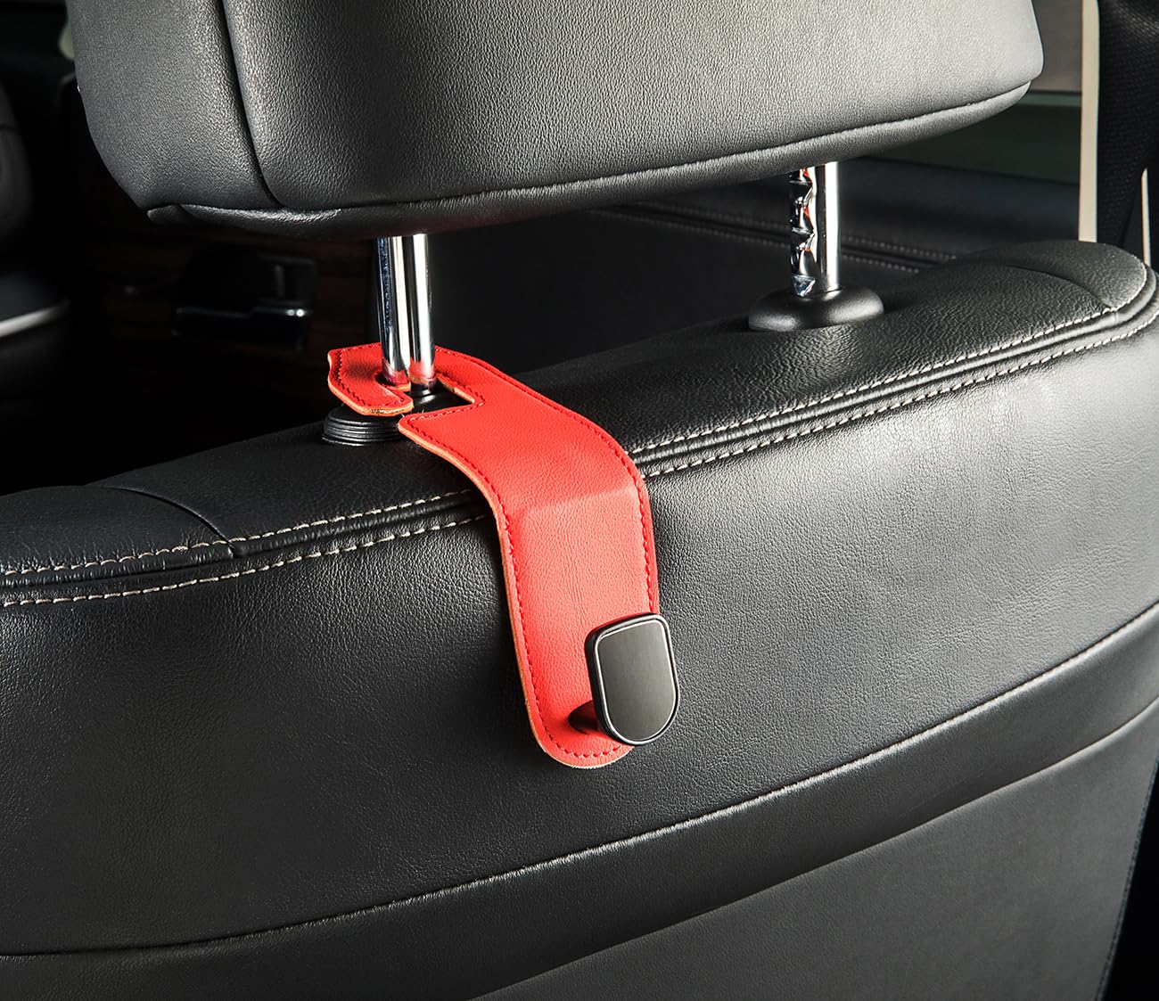 

SWITISAN Headrest Hook, Car Seat Hook, Set of 2, Load Capacity 66.1 lbs (30 красный