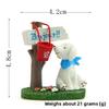 Creative Painting Handmade Puppy Road Sign Lawn Ornament For Garden Gift Decor