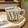 Rustic Floral Ceramic Mug