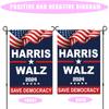 Walz Garden Flag Tim Walz Waltz For President Garden Flag 12x18 Inch Double Sided Walz Yard Flag Sign House Flag Yard Banner Garden Decor
