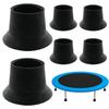Trampoline Rubber Leg Covers Set Of 6 Anti Slip Rubber Pads Bounce Bed Parts Base Tube Sleeve  for Seasonal Maintenance Training